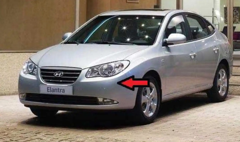 Бампер передний от Hyundai Elantra